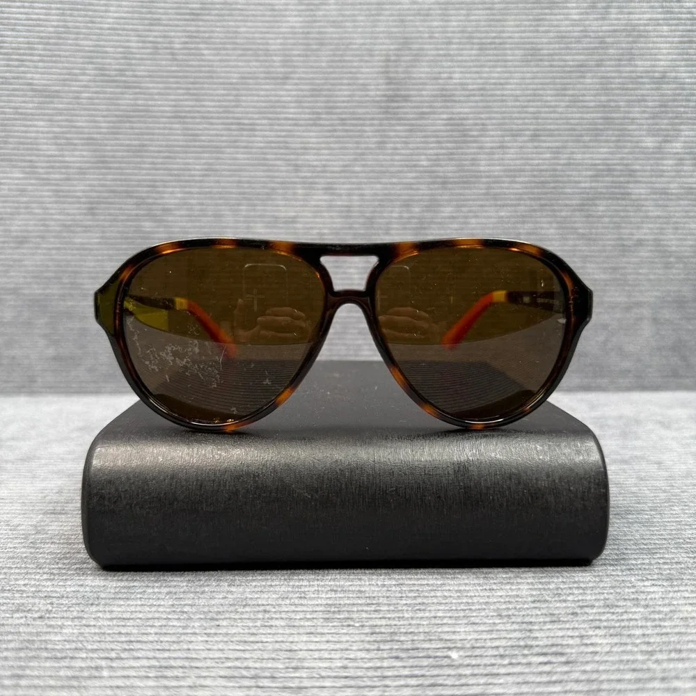 Toms‎ Marco Aviator Sunglasses Tortoiseshell Orange Colorblock Y2k